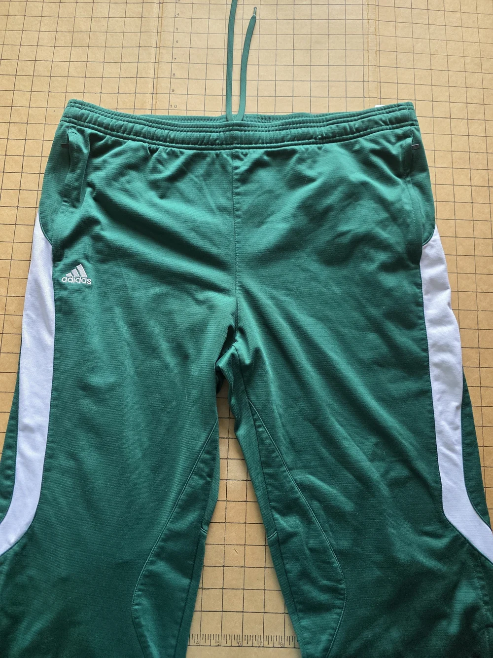 Vintage Adidas Climacool MT14 Track Pants Green XL Y2K Sporty Retro